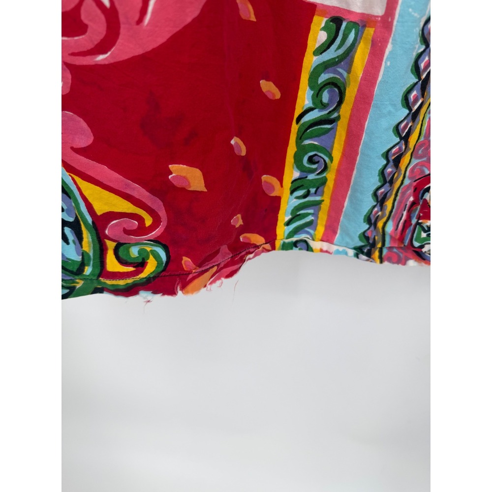 Go Softly Womens Patio Dress Cotton One Size Colorful Summer Floral Relax - Picture 9 of 10